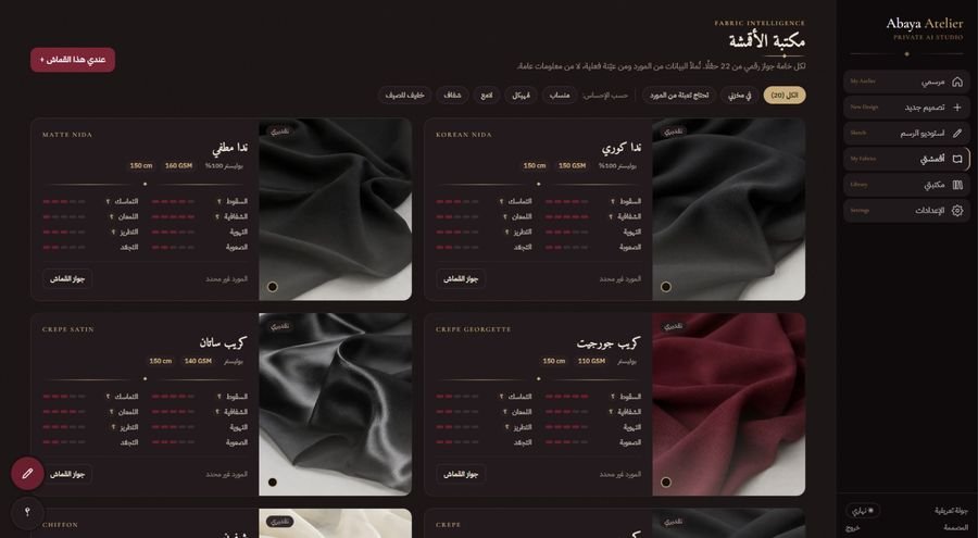 Abaya Atelier — استوديو خاص لتصميم العبايات بالذكاء الاصطناعي